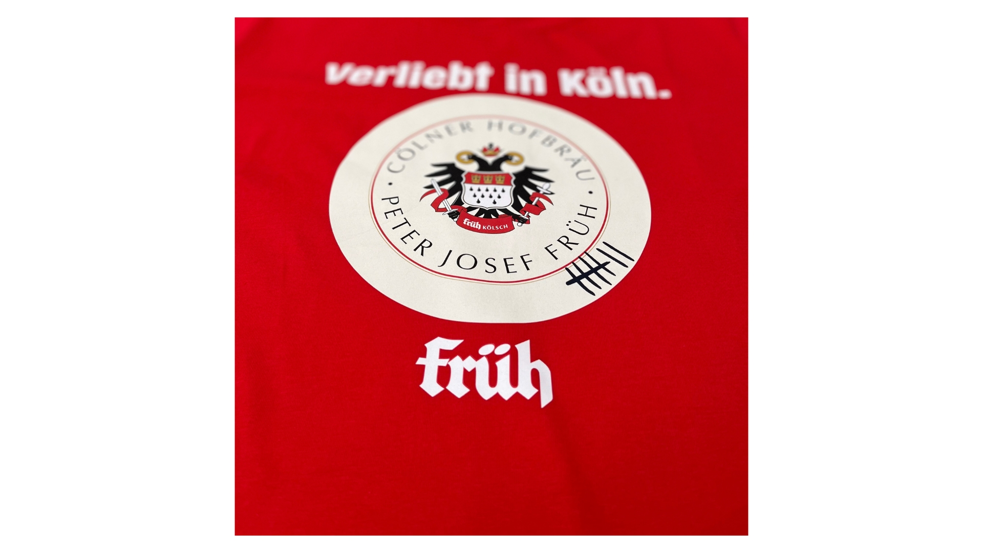 Früh Shirt Rot Verliebt in Köln XXL
