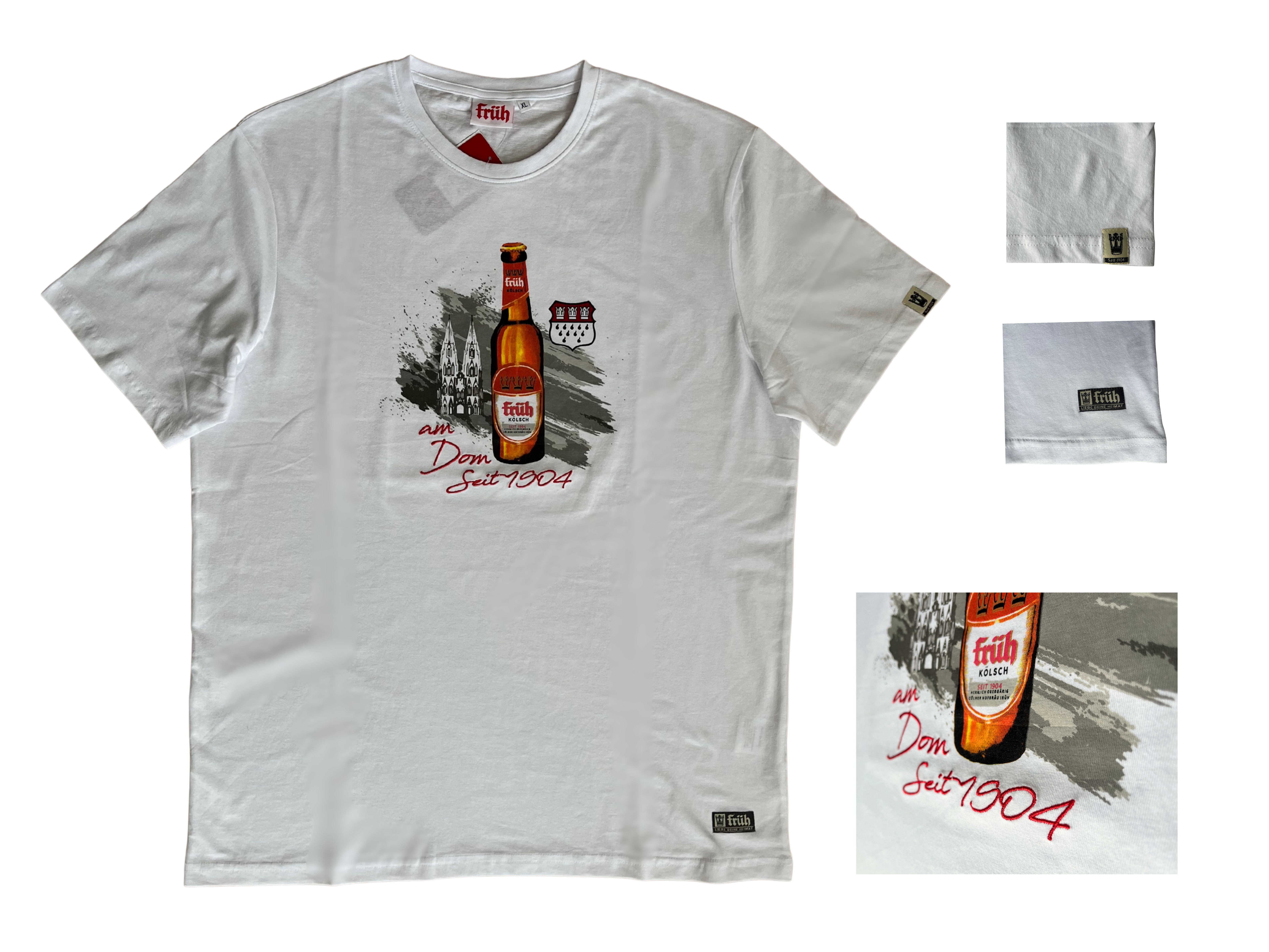 FRÜH Shirt Weiß Flasche