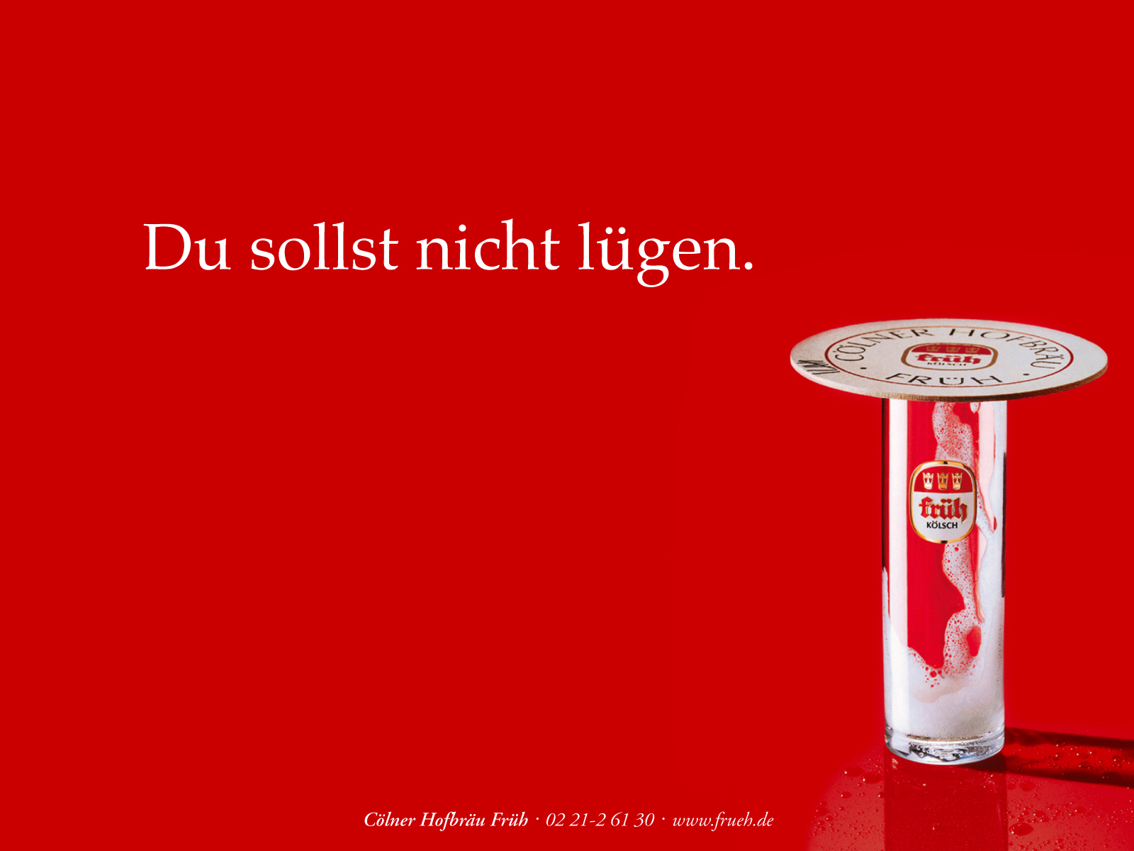 Poster "Du sollst nicht lügen"
