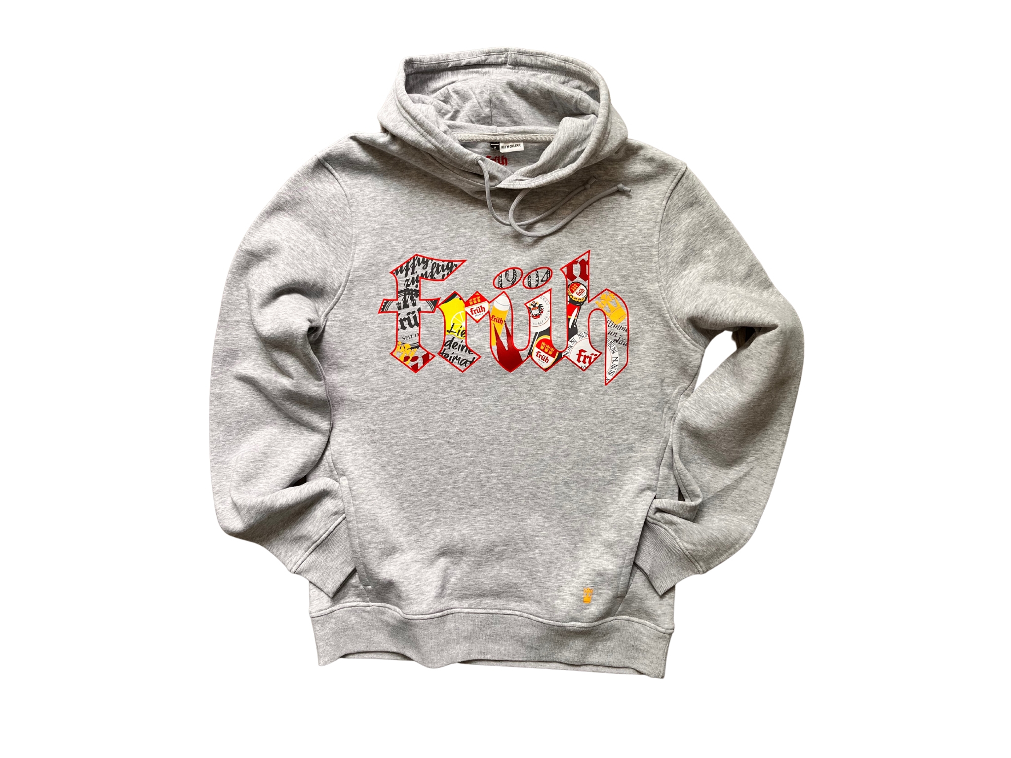 Früh Hoodie Grau Mosaik M