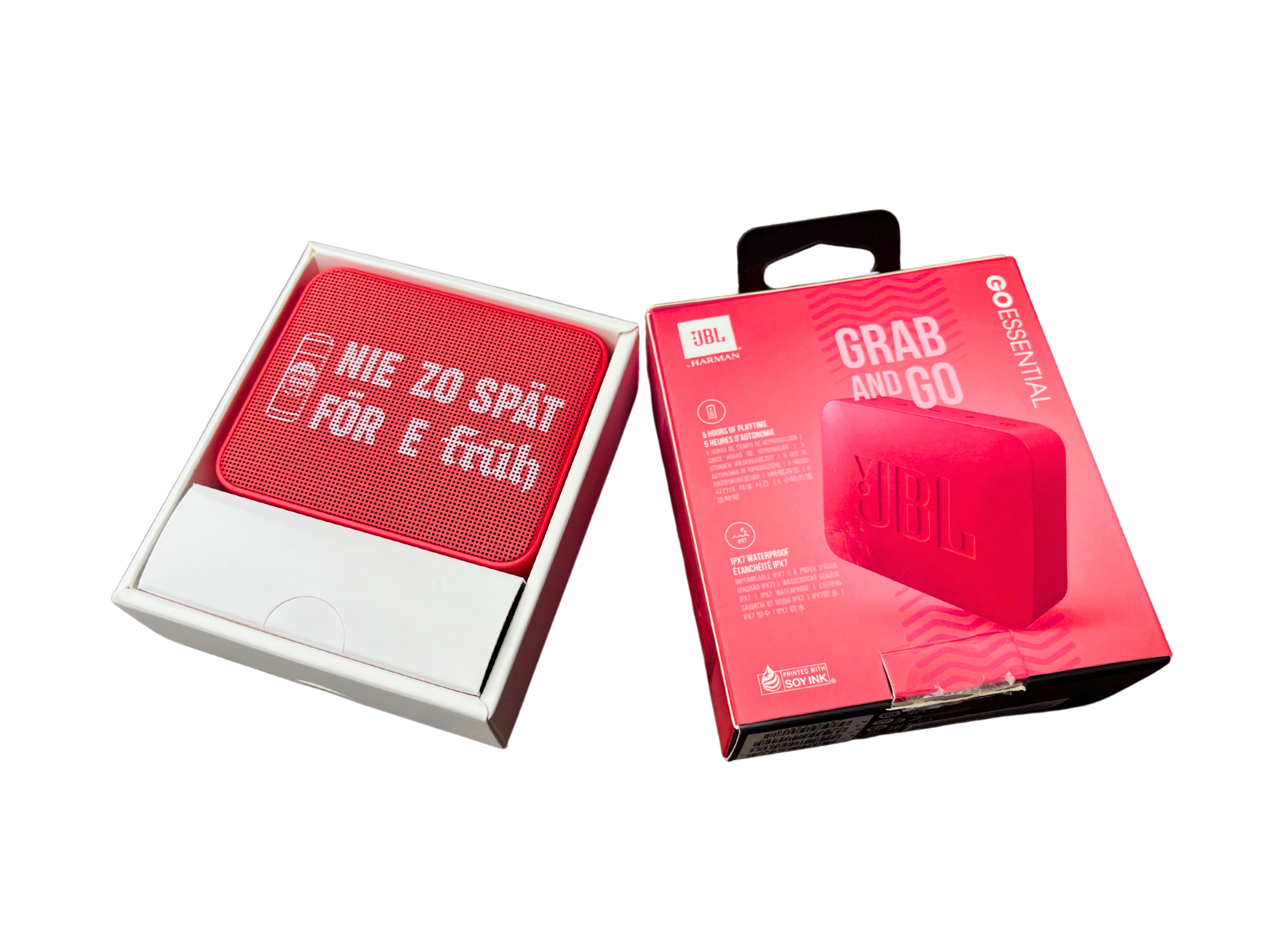 FRÜH JBL Box „Nie zo spät för e FRÜH“
