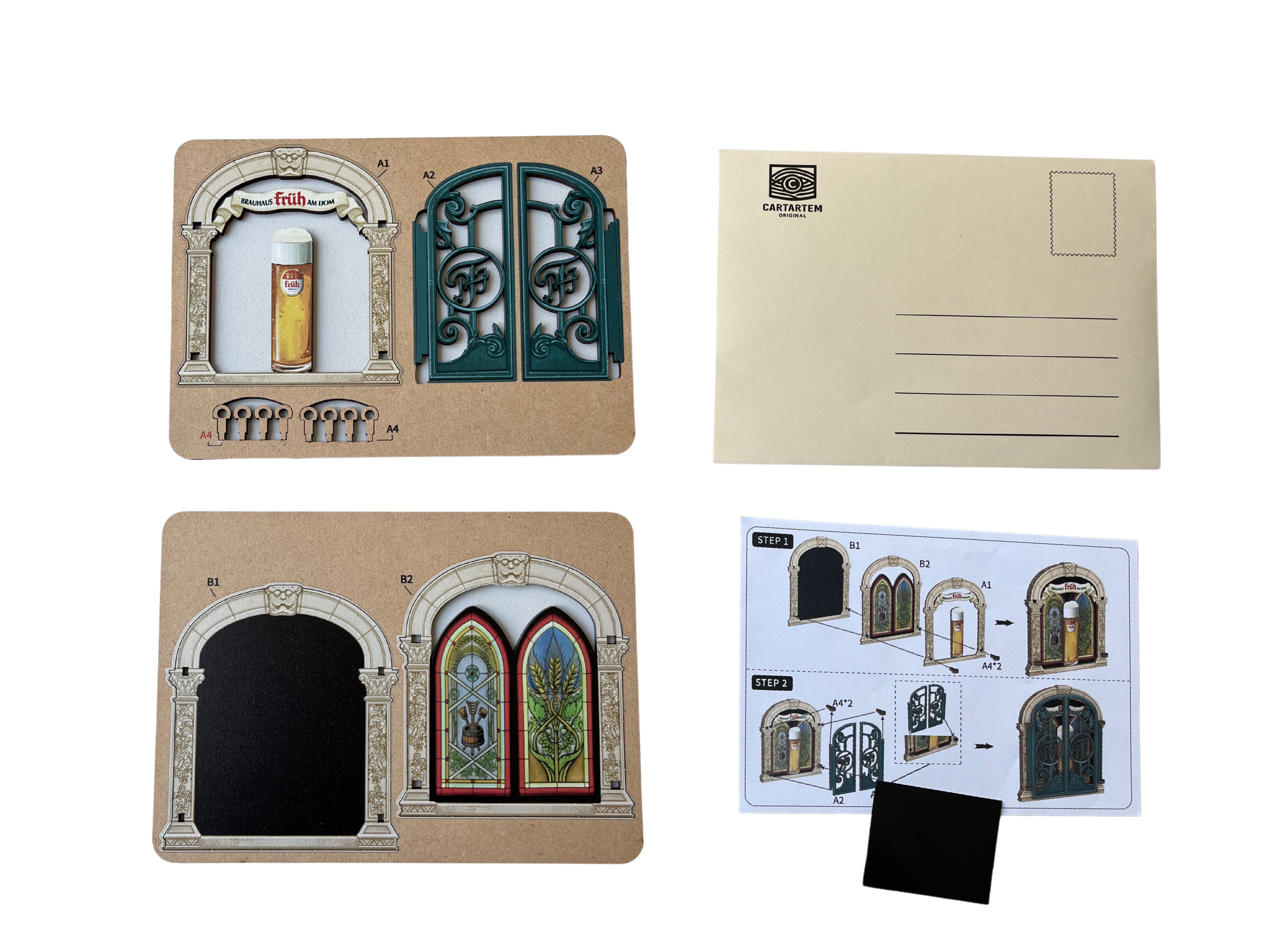 FRÜH Magnet Postkarte