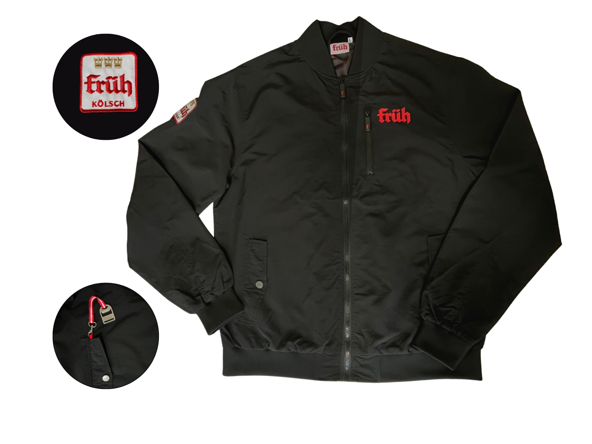 FRÜH Übergangsjacke Schwarz