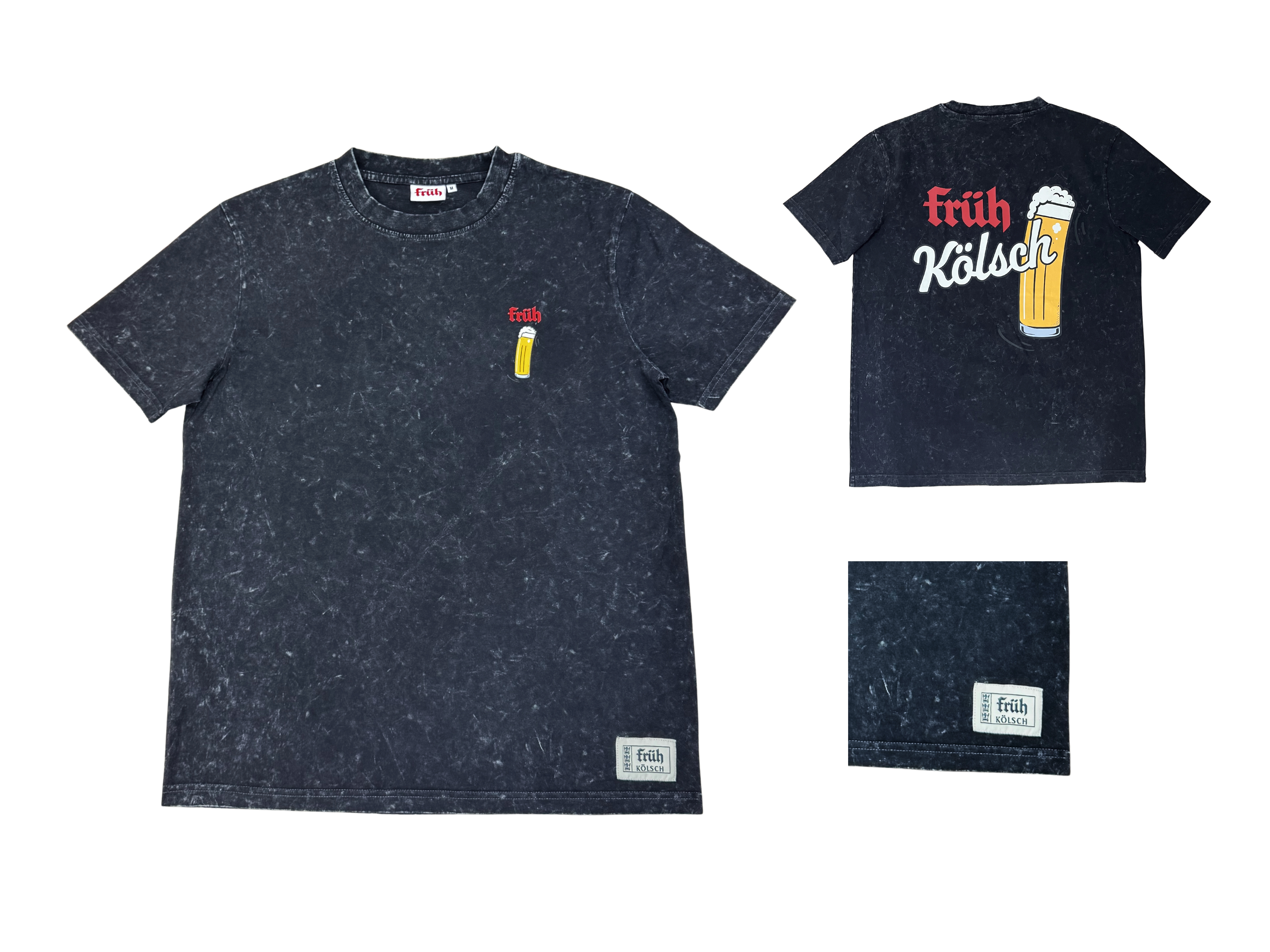 FRÜH Shirt Grau Comic Kölschstange