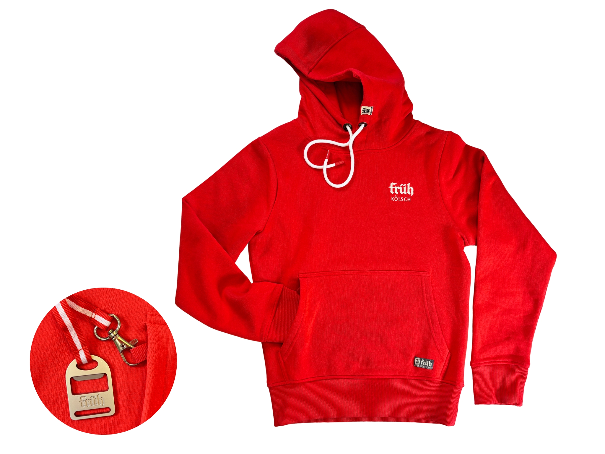 FRÜH Hoodie Rot Stange