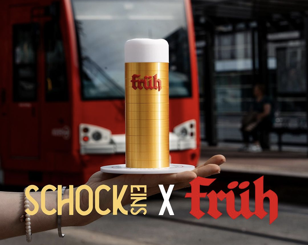 SchockEins Schockbesteck Früh Kölschglas