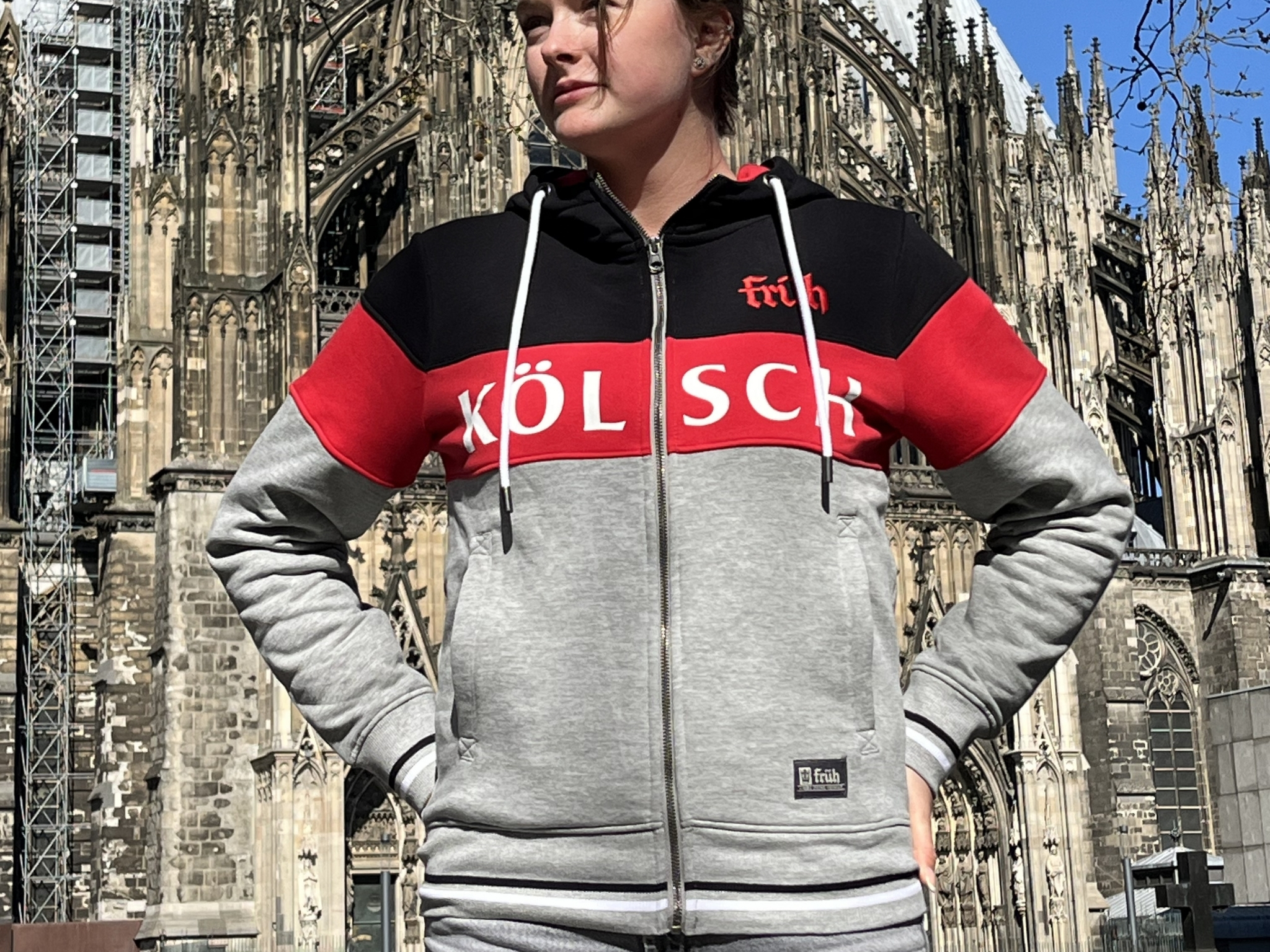 FRÜH Sweatshirtjacke Colorblock