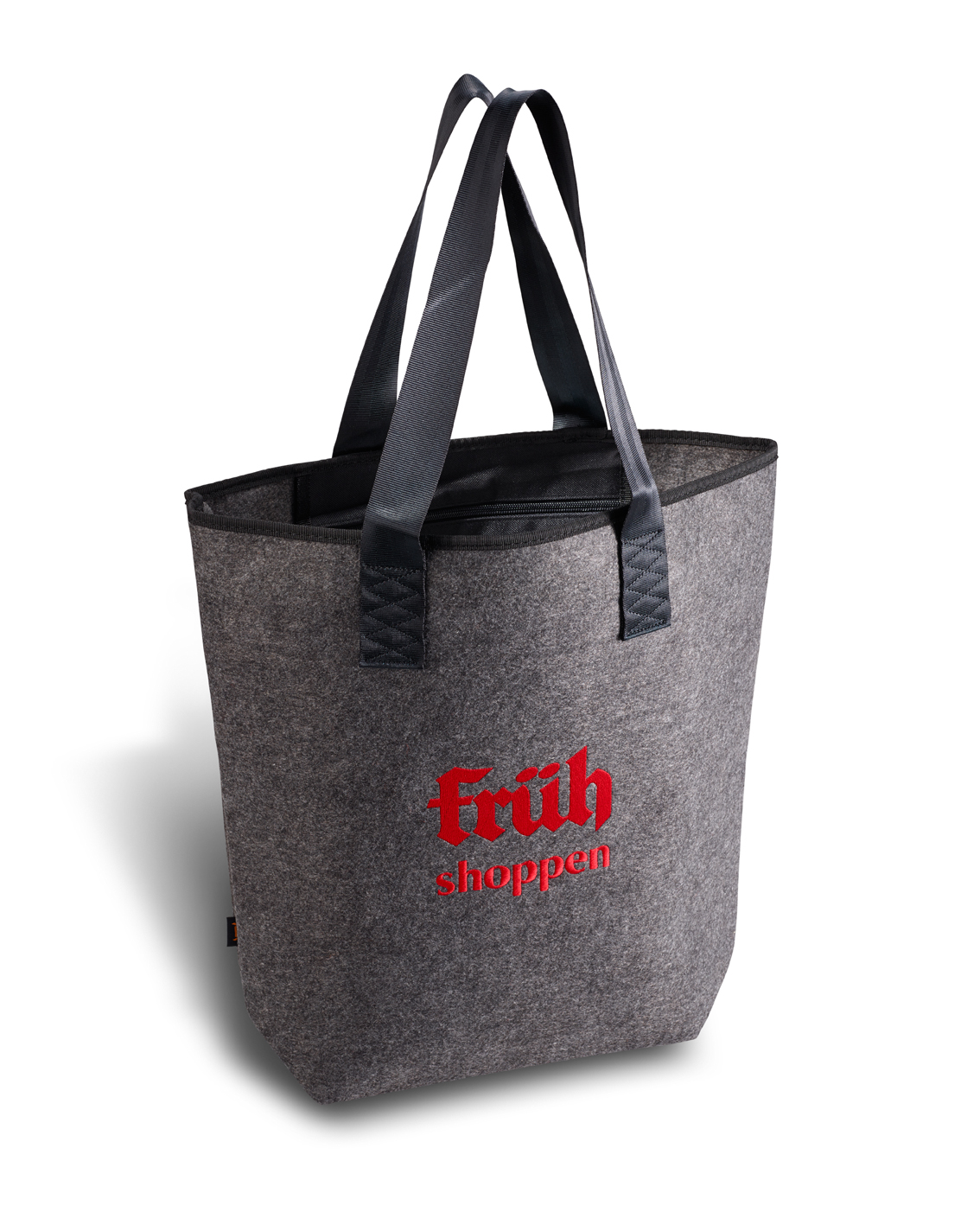 Filztasche "früh-shoppen"
