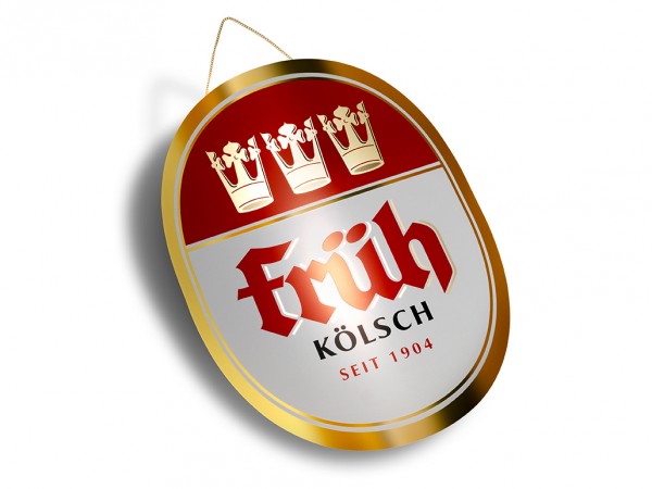 Früh Kölsch Alu-Innenschild mit Aufhänger