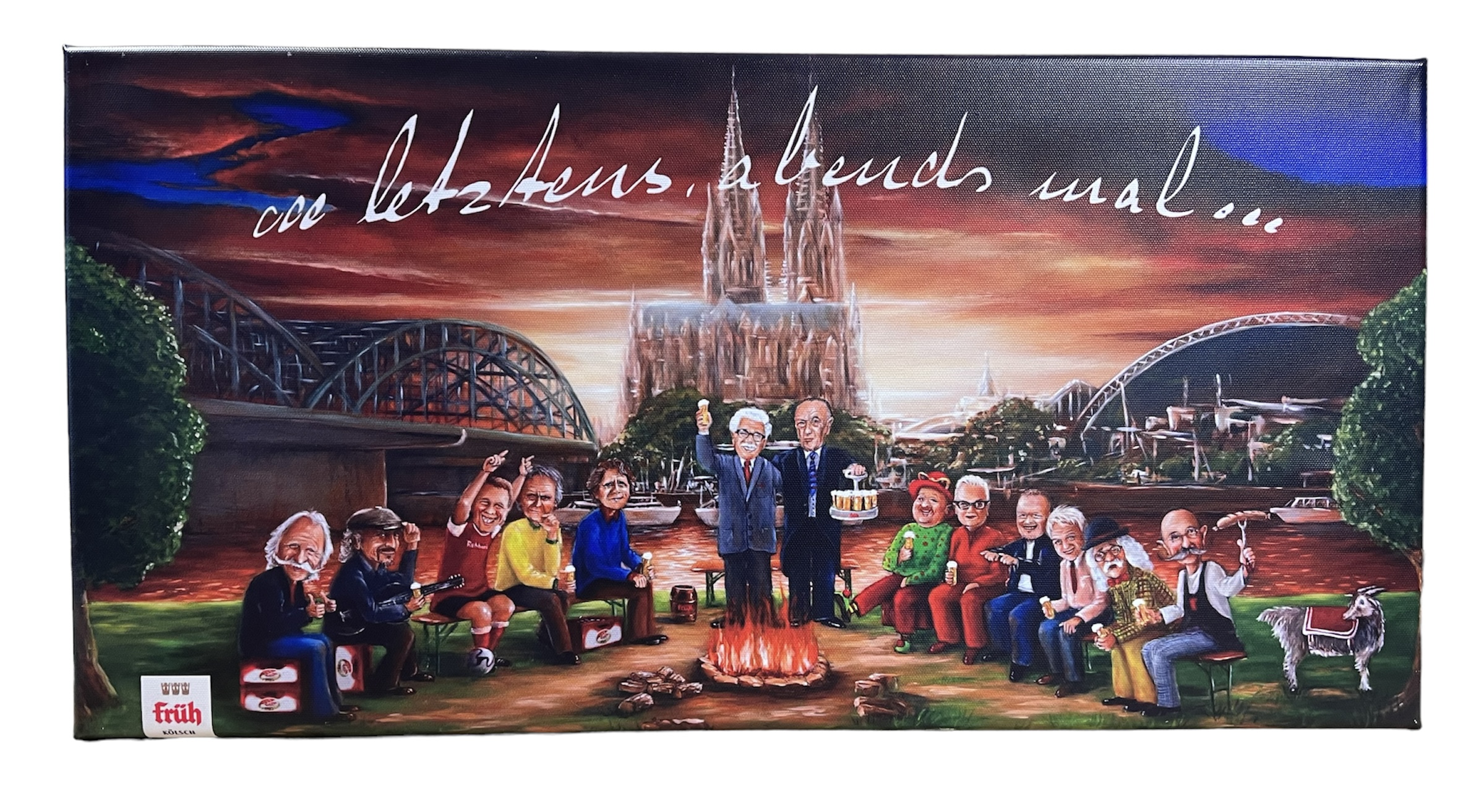 Früh Bild "letztens abends mal" 60cmx30cm