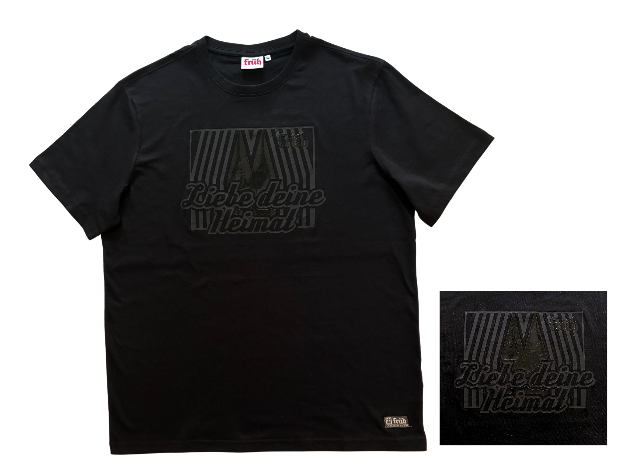 FRÜH Shirt Schwarz Vintage 