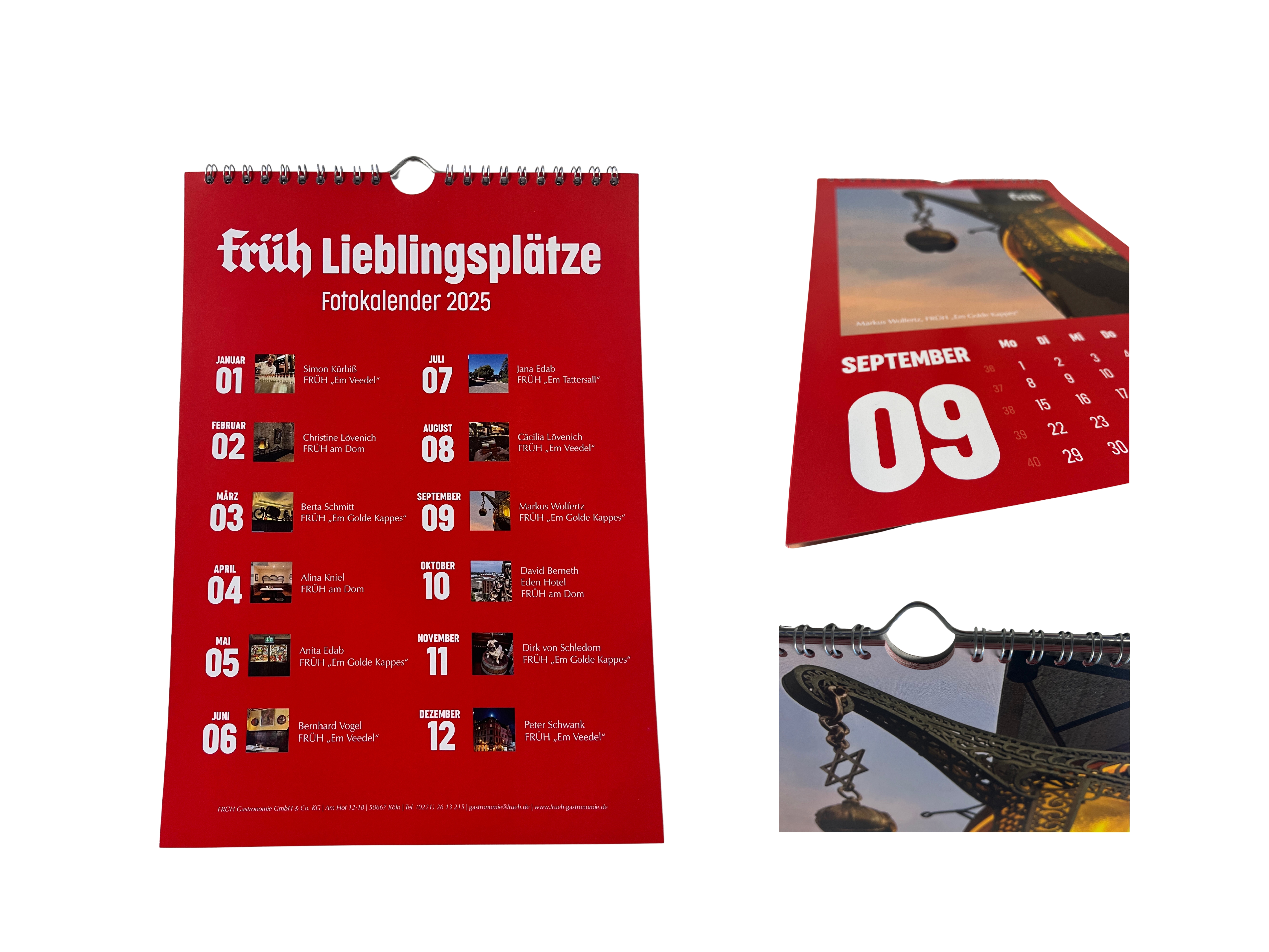 FRÜH Kalender 2025 Lieblingsplätze