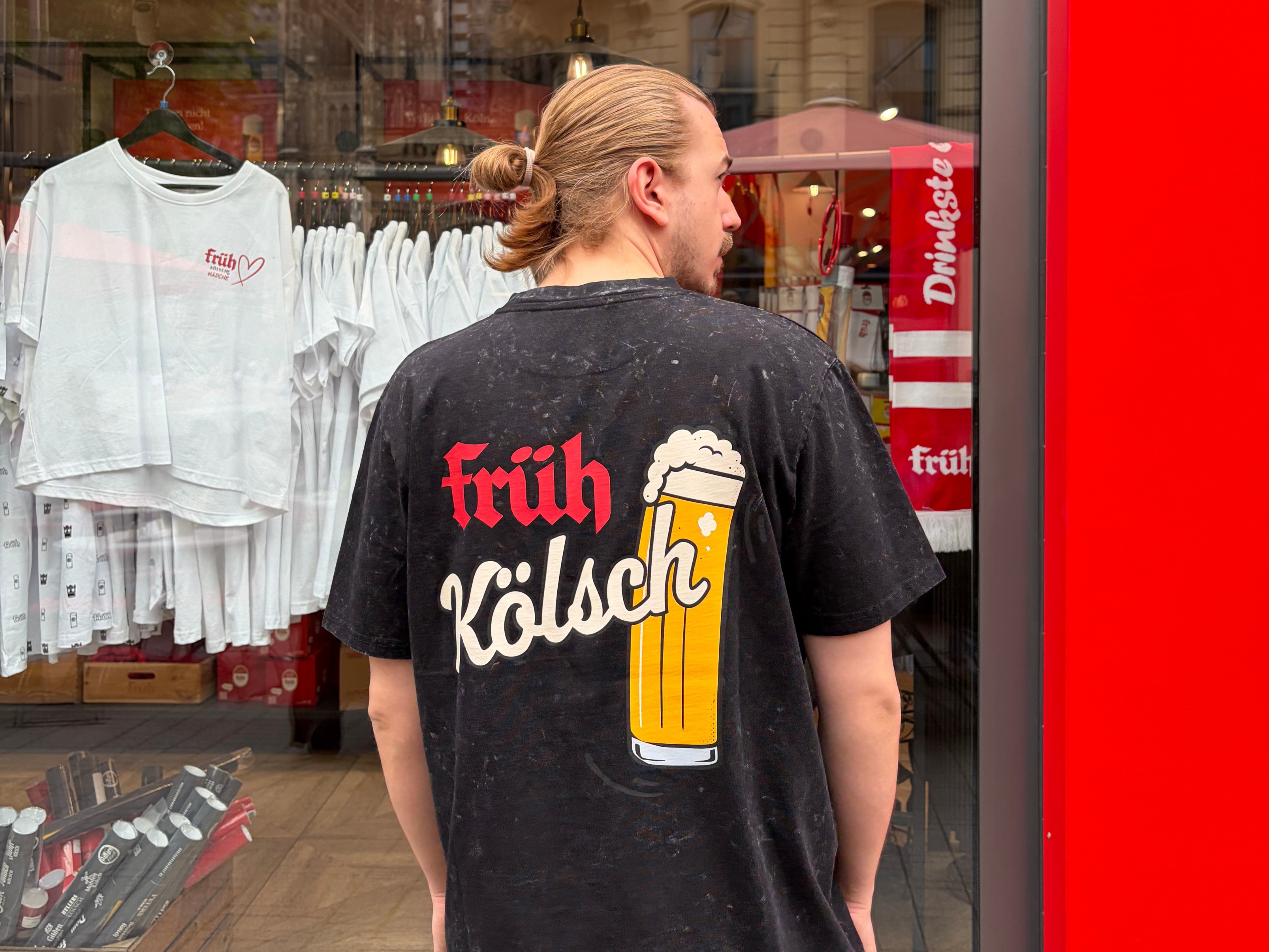FRÜH Shirt Grau Comic Kölschstange