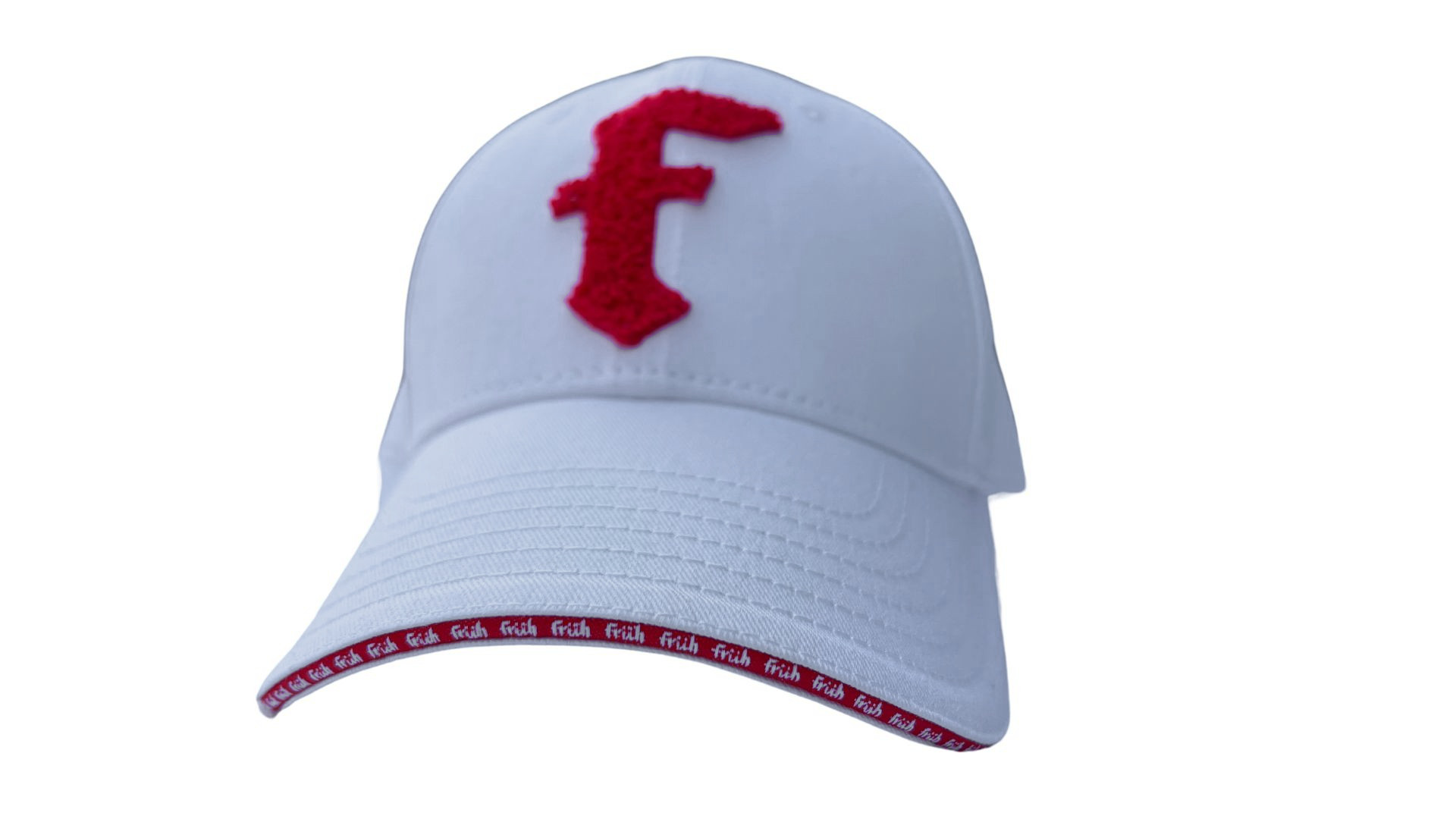 FRÜH Cap weiss mit rotem F