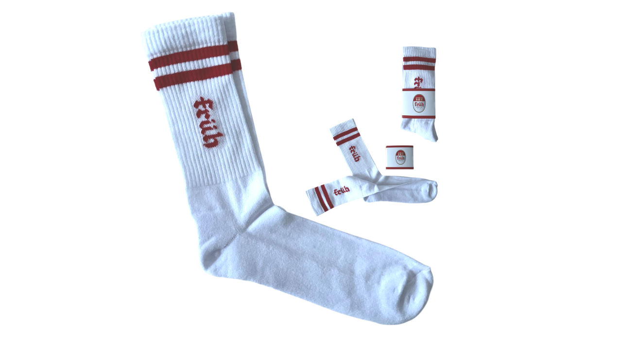 FRÜH Tennis Socken Weiß