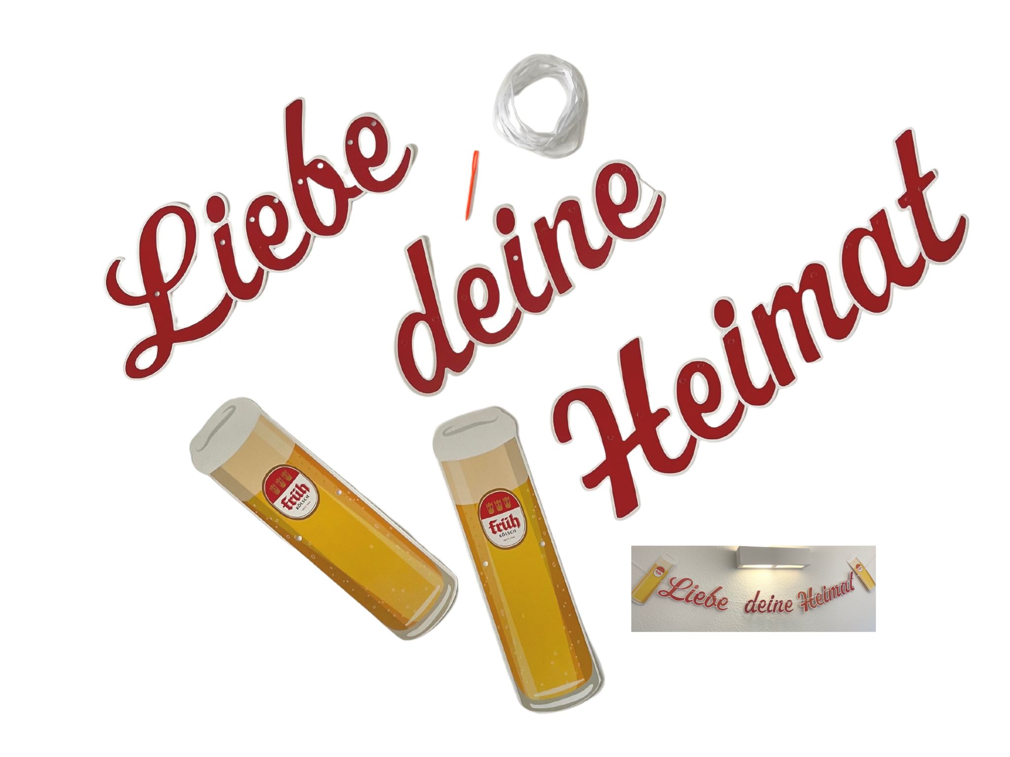 Früh Girlande "Liebe Deine Heimat"