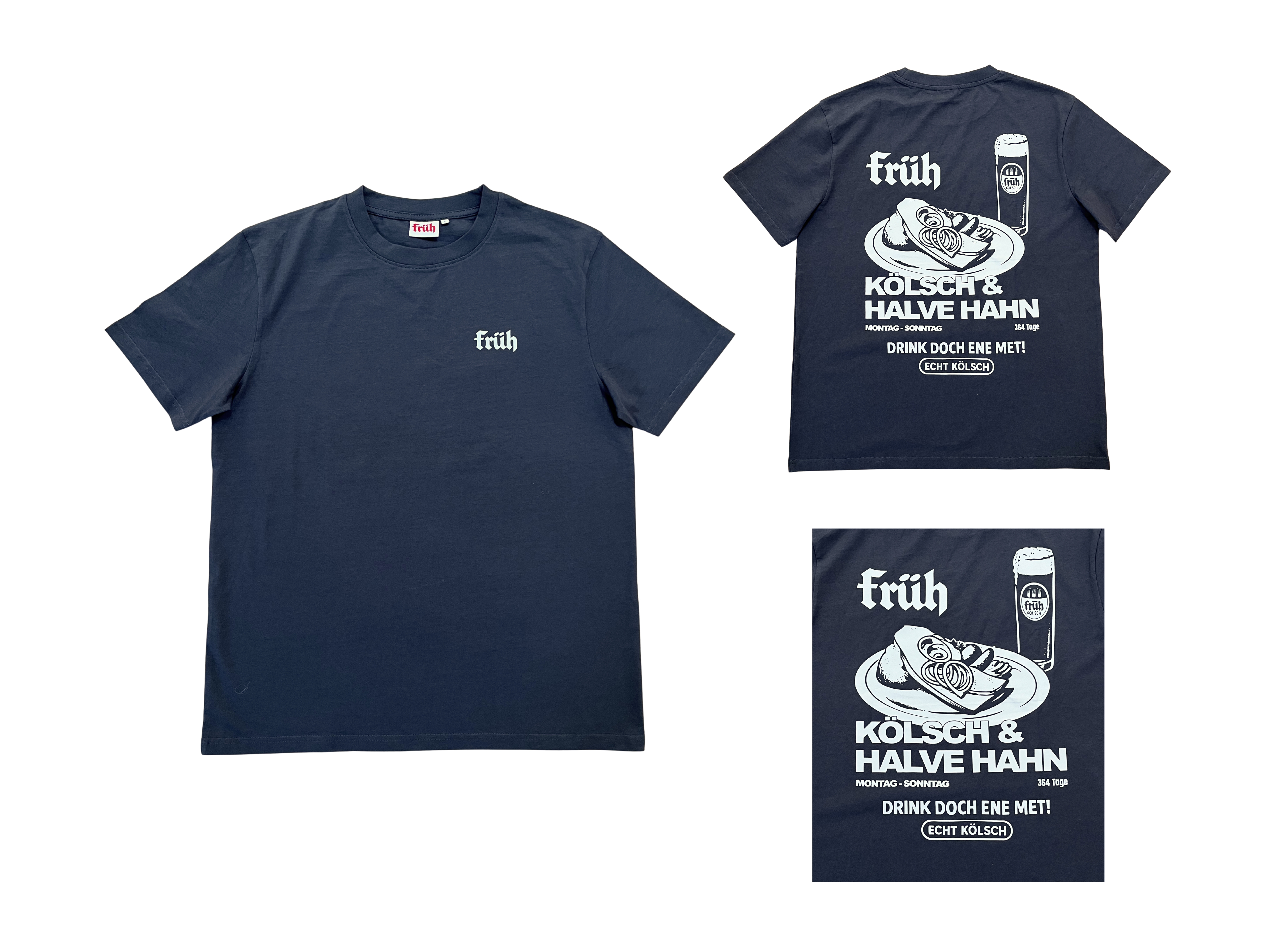 FRÜH Shirt Grau Halve Hahn