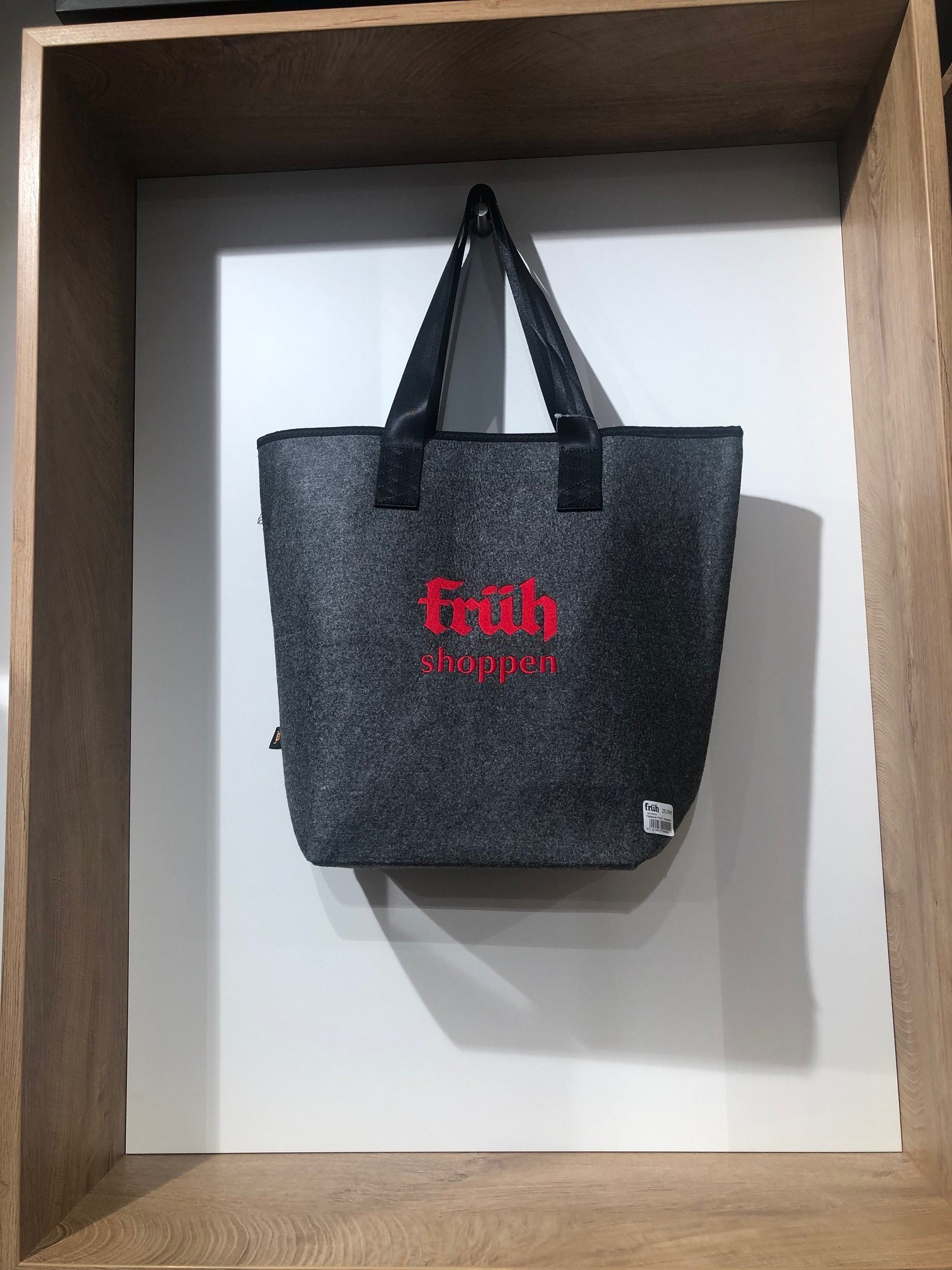 Filztasche "früh-shoppen"