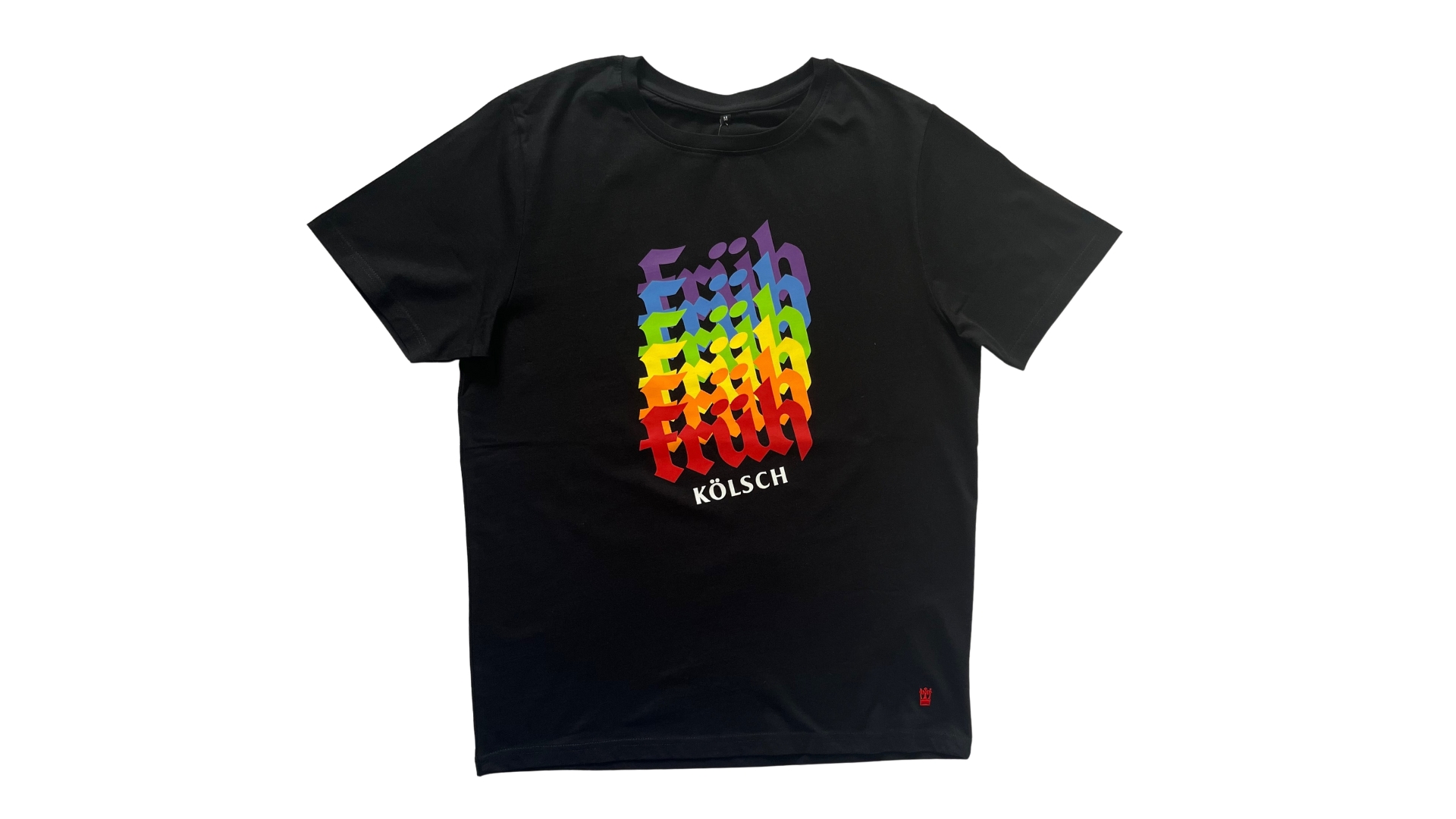 Früh Shirt Schwarz Logo Bunt M